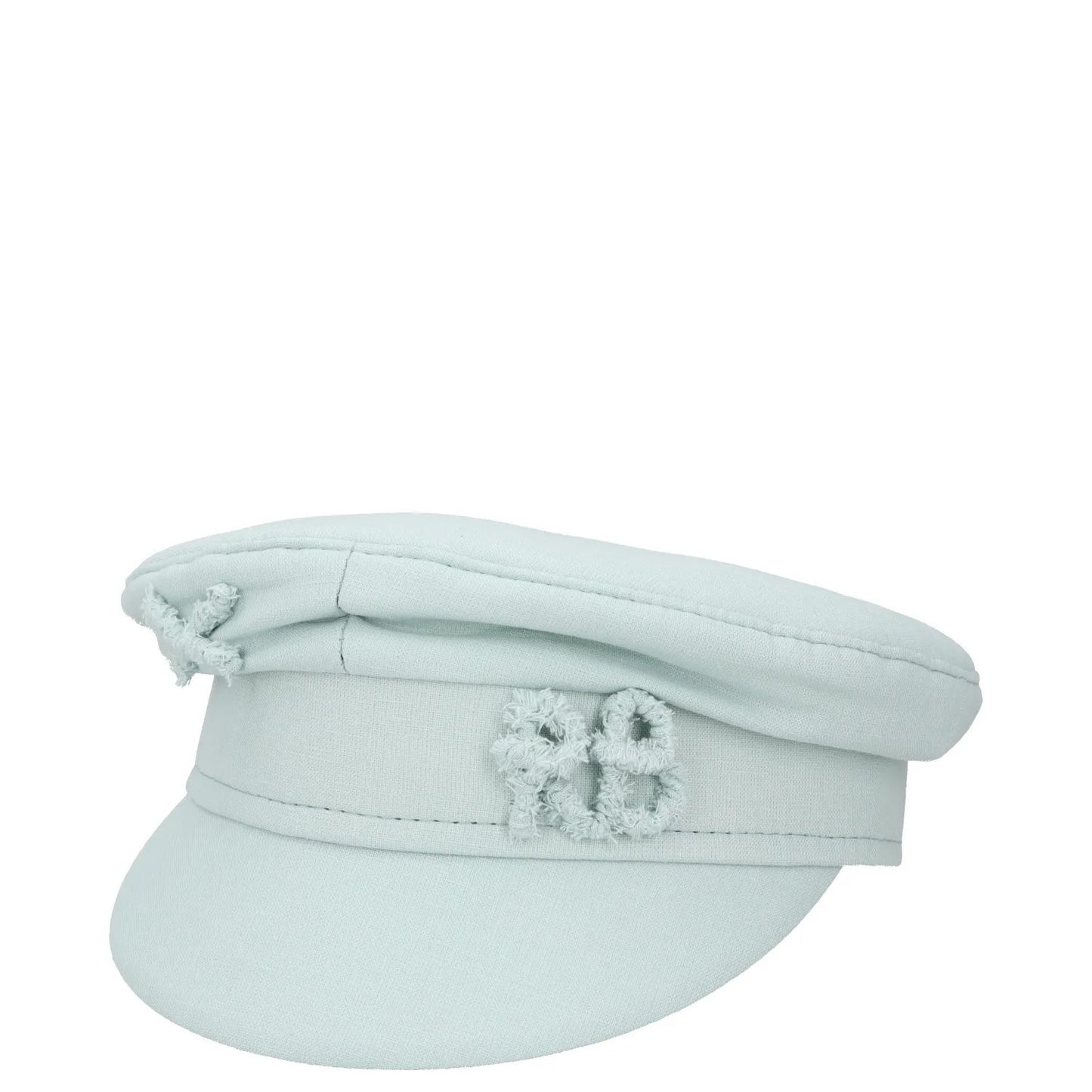 RUSLAN BAGINSKIY Womens Monogram Linen Baker Boy Hat Green Logo M RRP 250 — View 2