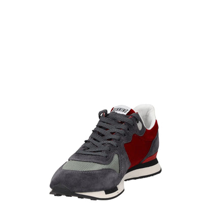 GOLDEN GOOSE Mens Trainers Red Grey White Suede Low Top Lace Up UK 6 RRP 485 — View 3