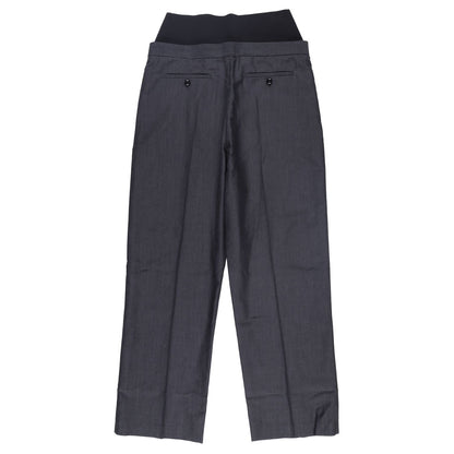 ALAIA Womens Alaia Knit Band Pants Wide Leg Trousers Black Size 42 RRP 1706.8 — View 10