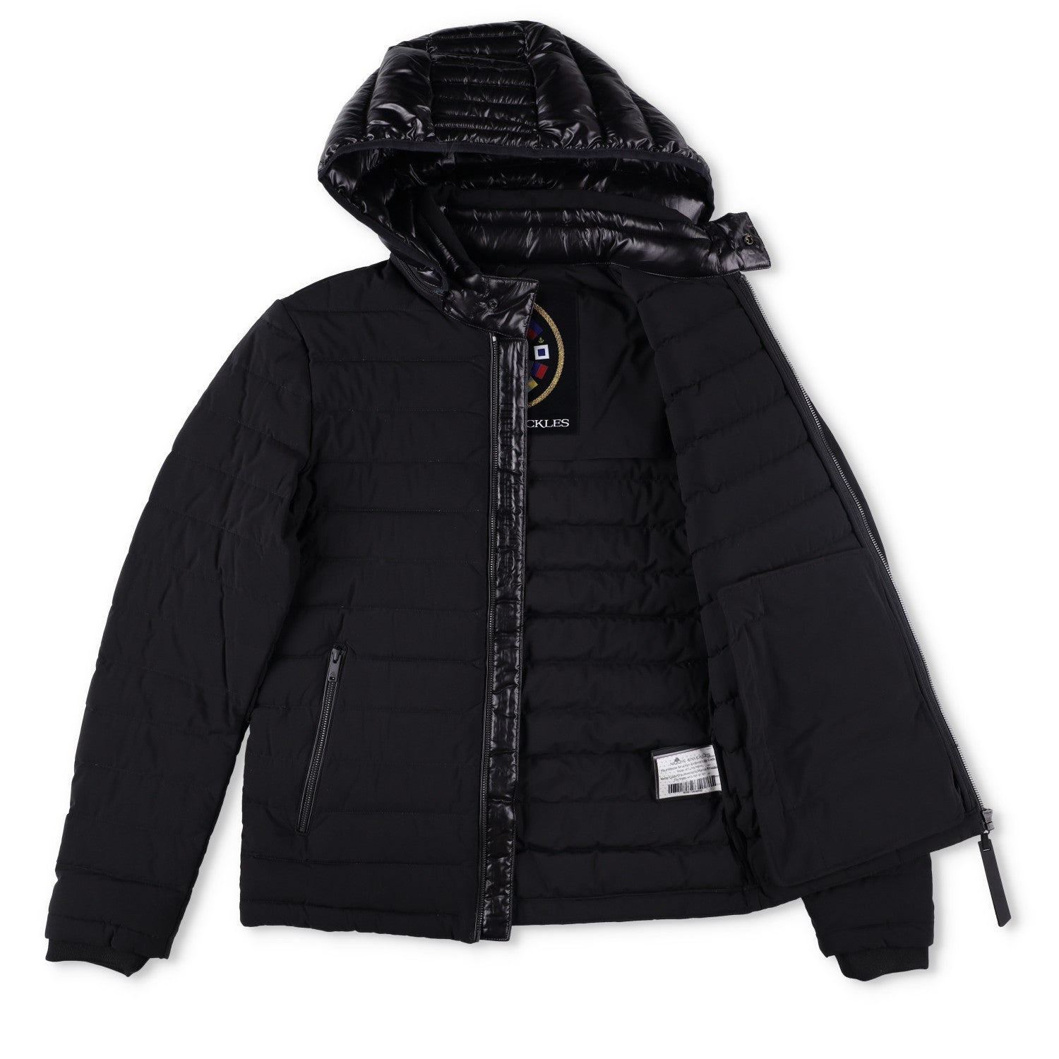 MOOSE KNUCKLES Mens Black Puffer Jacket Size Small Nylon RRP800 — View 10