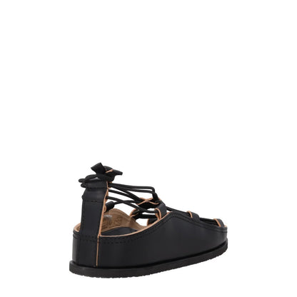 LEMAIRE LEATHER Women Flat Gladiator Sandal Leather Strappy Open Toe EU41 RRP435 — View 6