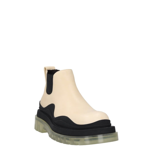BOTTEGA VENETA Womens Chelsea Boot Beige Black Leather Mid Heel UK 6 RRP 1080 — View 2