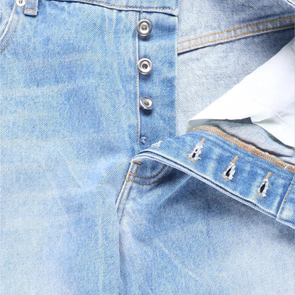 PACO RABANNE Womens Flares Bootcut Jeans Denim Light Blue Size 36 RRP 350 — View 7