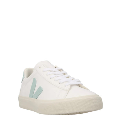 VEJA Womens Campo Matcha Trainers Leather Low Tops White Turquoise EU 34 RRP 150 — View 2