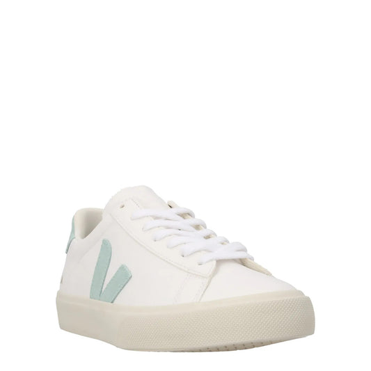 VEJA Womens Campo Matcha Trainers Leather Low Tops White Turquoise EU 34 RRP 150 — View 2