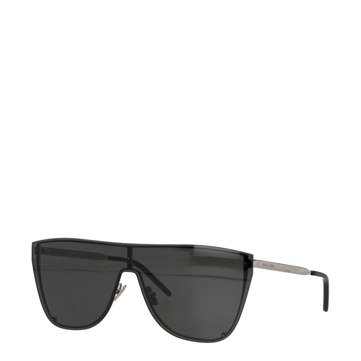 SAINT LAURENT Unisex Oversized Sunglasses Silver Metal Black Lens OS RRP 320 — View 2