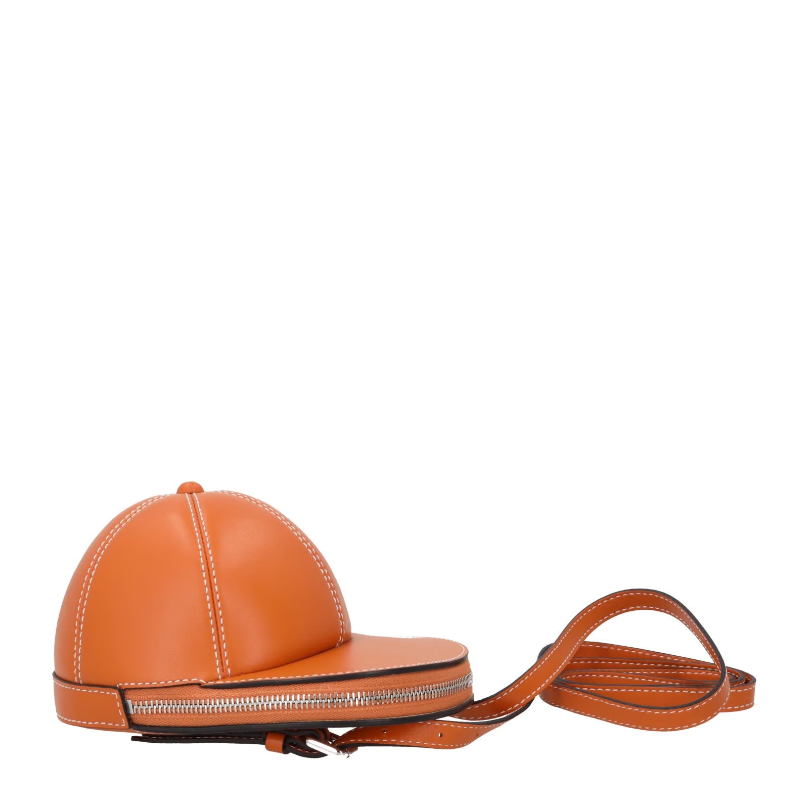 J.W. ANDERSON Womens Midi Cap Crossbody Bag Leather Orange Size M RRP 490 — View 5