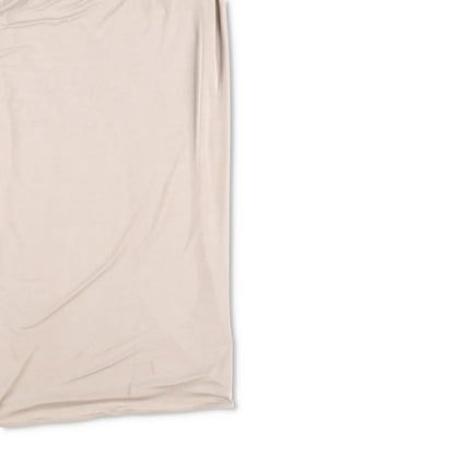 JACQUEMUS Womens Jupe Pareo Croissant Midi Skirt Slit A-Line Beige XXL RRP 520 — View 4