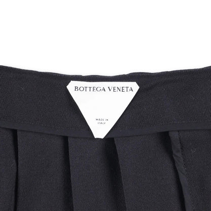 BOTTEGA VENETA Womens Mini Skirt Short Pleated Wool Black Size 38 RRP 1200 — View 7