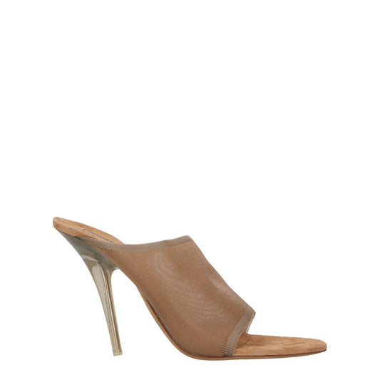 YEEZY SEASON 6 Slip On Stiletto Mules Brown Synthetic Open Toe UK 6 RRP 560