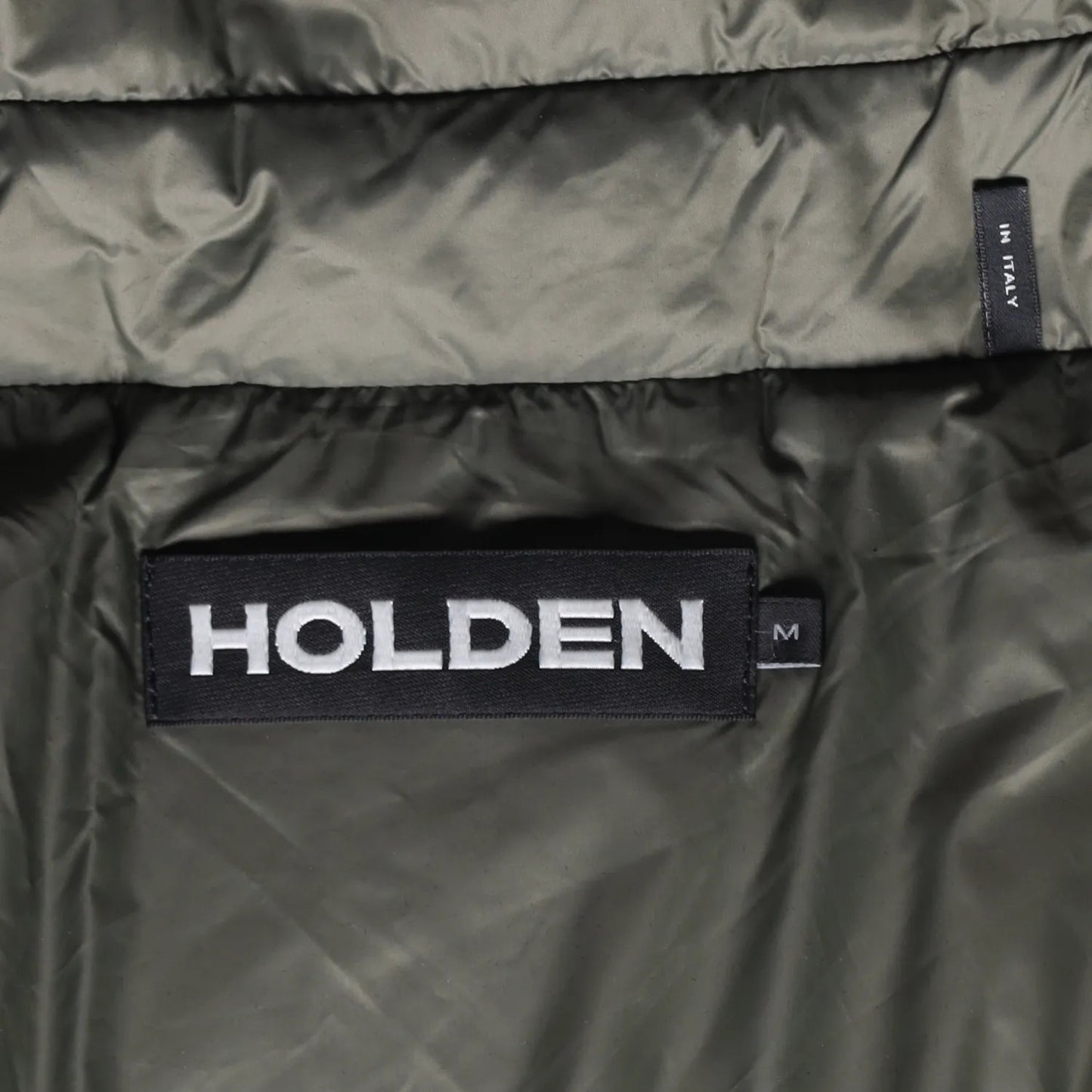 HOLDEN Mens Green Parka Coat Softshell Stand Up Collar Zip Closure M RRP 800 — View 8
