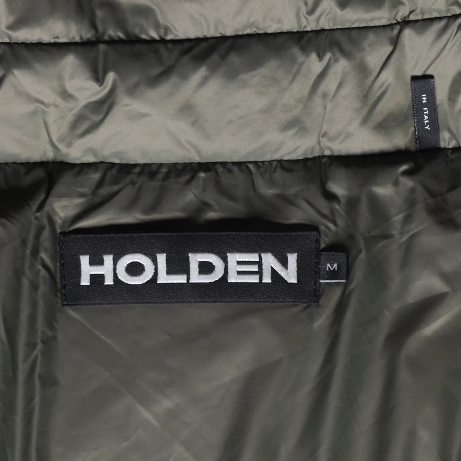HOLDEN Mens Green Parka Coat Softshell Stand Up Collar Zip Closure M RRP 800 — View 8
