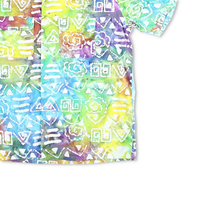 BEAMS Mens Shirt Cotton Button-Up Multicoloured Short Sleeve Size XL RRP 175 — View 4