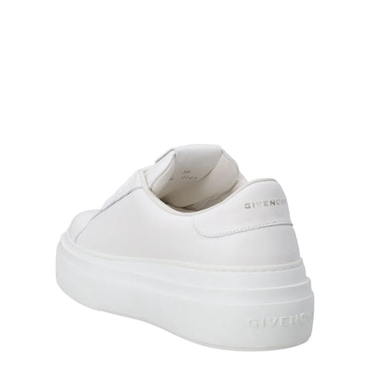 GIVENCHY Womens City Lace-Up Sneakers Leather Low Tops White  UK 5 RRP 625 — View 5