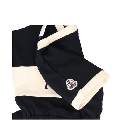 MONCLER KIDS Girls Dress Navy Mini Blue Cotton Short Sleeve Crew 4 Years RRP 248 — View 6