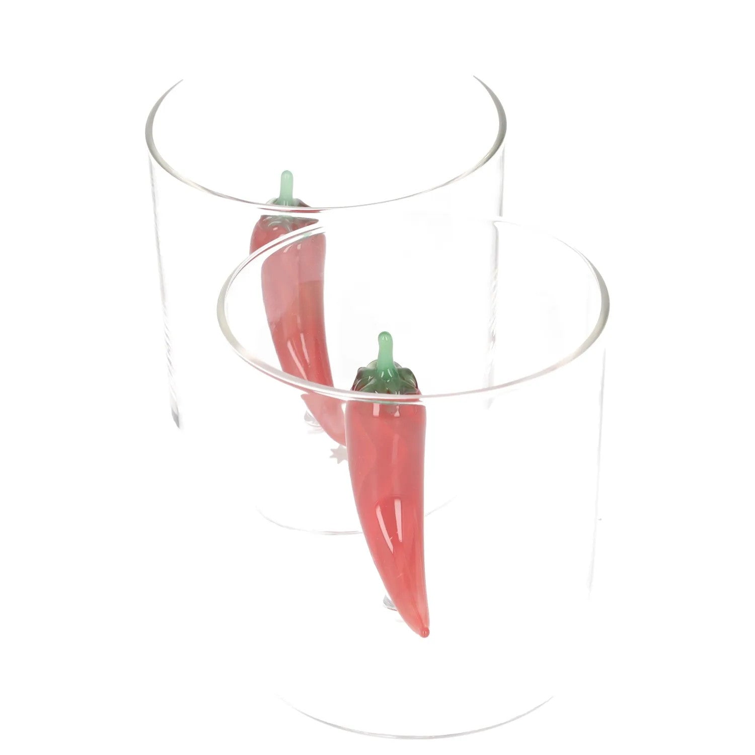 MAISON BALZAC X Browns Picante Cocktail Glasses Set Of 2 Red Chili OS RRP 100 — View 6