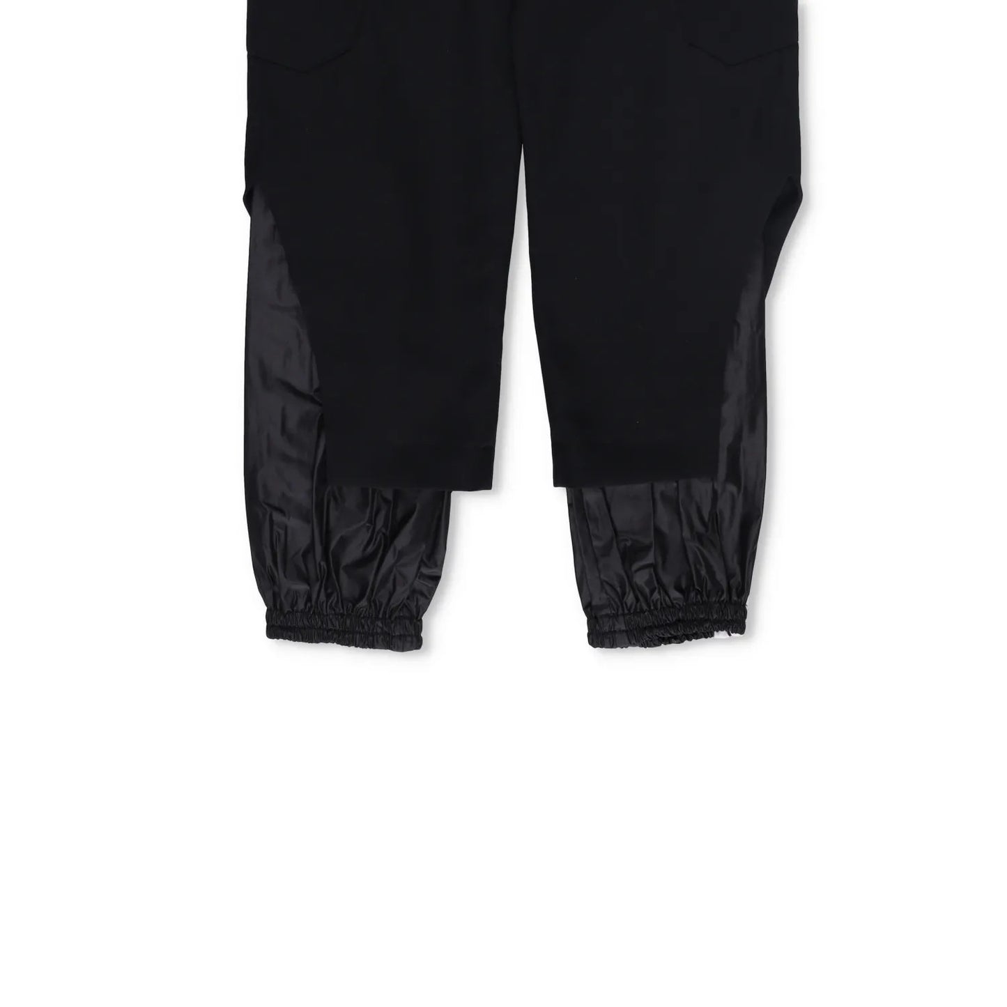DELADA Mens Cargo Trousers Black Wool Blend Elastic Cuffs Size 25 RRP 250 — View 4
