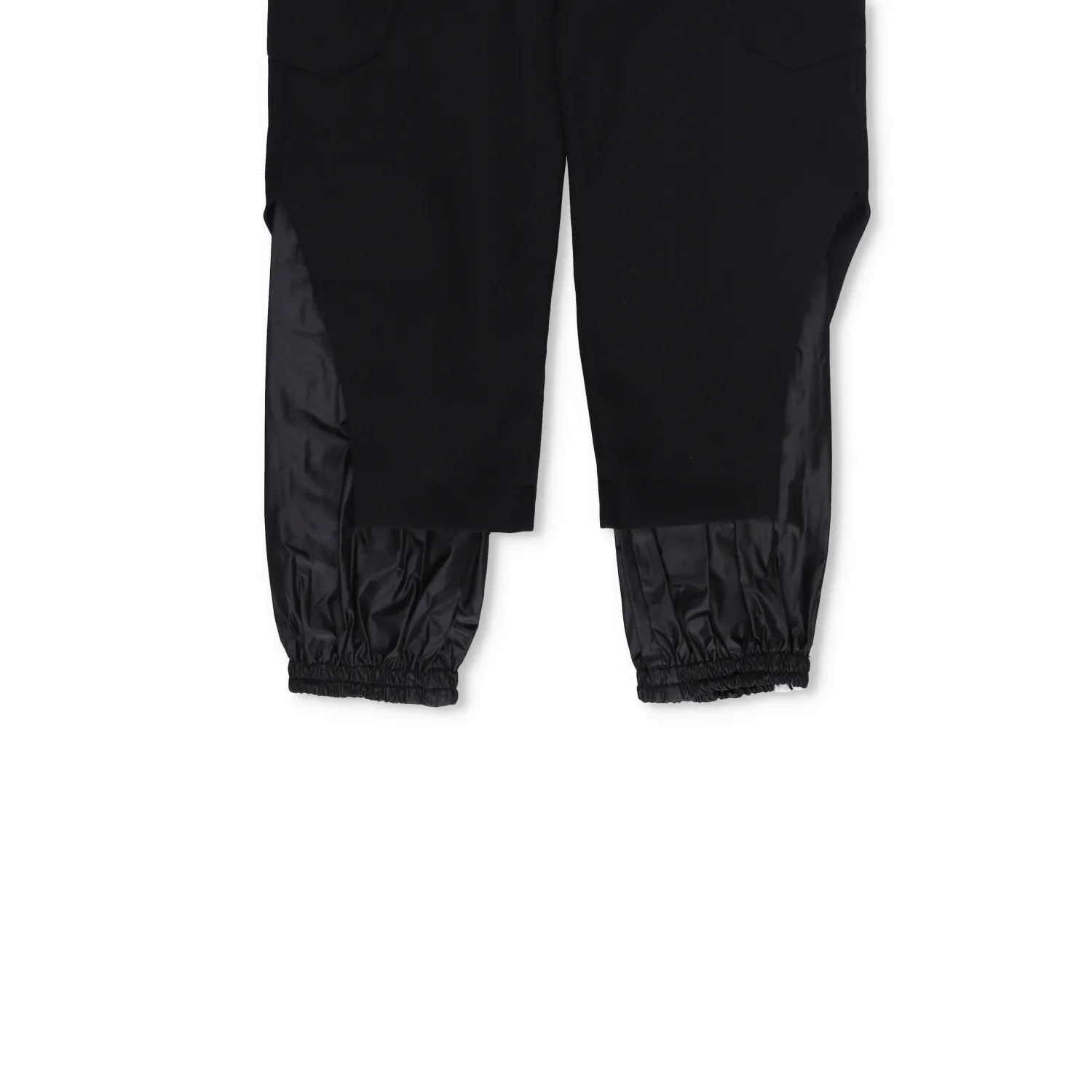 DELADA Mens Cargo Trousers Black Wool Blend Elastic Cuffs Size 25 RRP 250 — View 4
