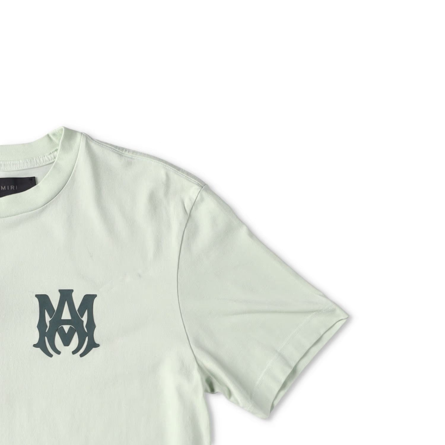AMIRI Mens Ma Logo T-Shirt Crew Neck Short Sleeve Cotton Green XS RRP 370 — View 7