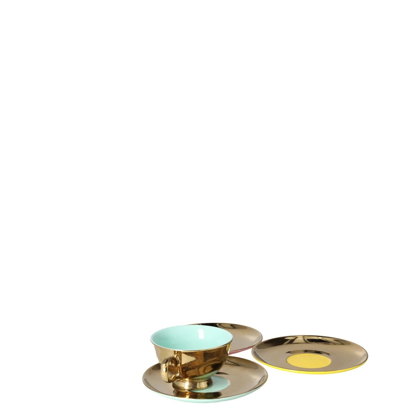 POLS POTTEN Legacy Gold Teaset Teacups and Saucers Metallic OS RRP 115 — View 6
