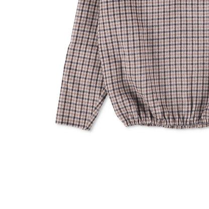 PRADA Womens Blouse V-Neck Long Sleece Check Pattern Brown Size 42 RRP 2830 — View 3