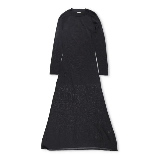 KHAITE Womens Valera Long Sleeve Knit Maxi Dress Black Long Sleeve Small RRP1490 — View 2