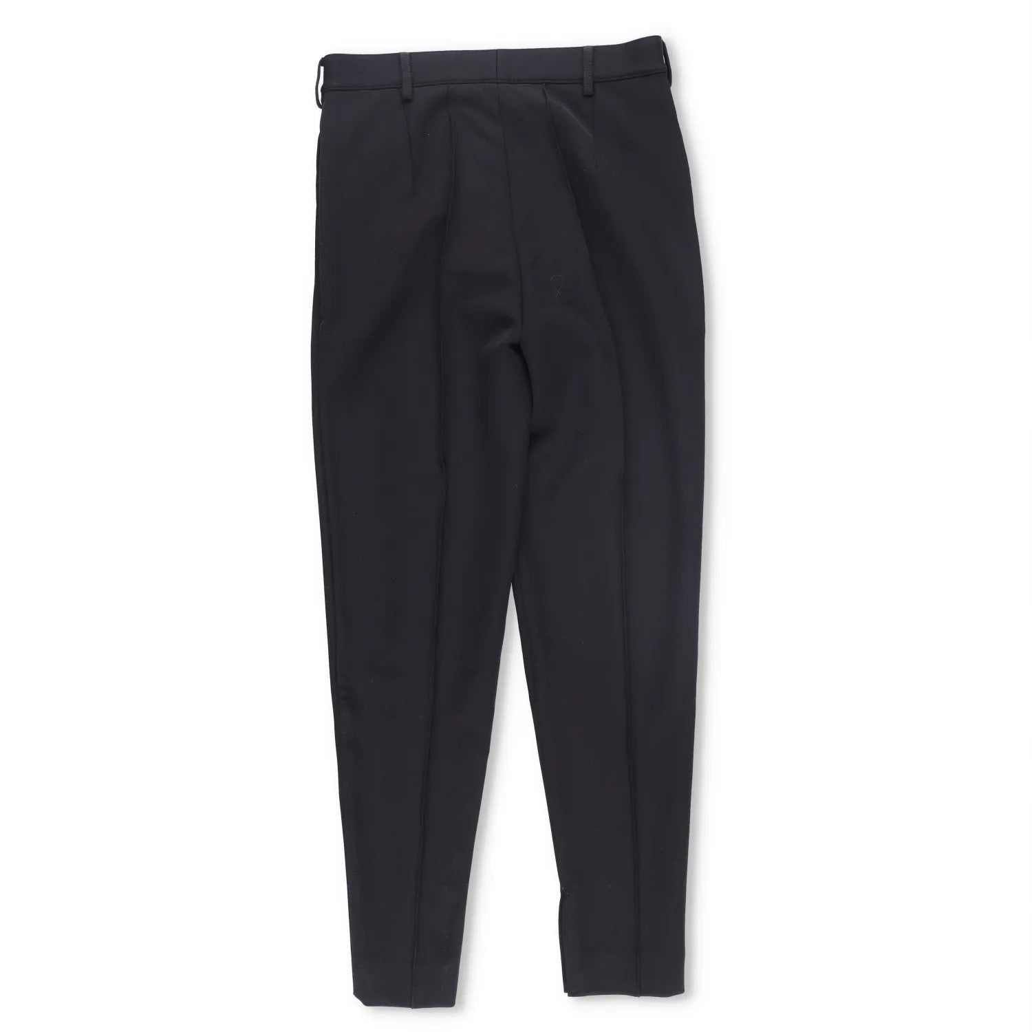 PRADA Men Tapered Trousers Black Dress Pant Pleated Tapered Flat Front 48 RRP950 — View 10