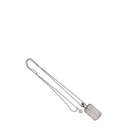 ALEXANDER MCQUEEN Unisex Adults Necklace Dog Tag Silver One Size RRP 300 — View 3