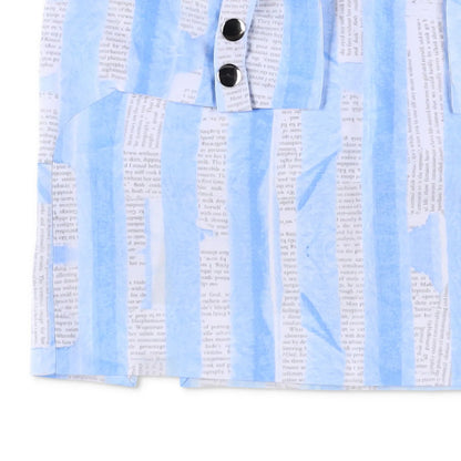 FEBEN Womens The Read Mini Skirt Multicoloured Buttons Striped Short 34 RRP 505 — View 3