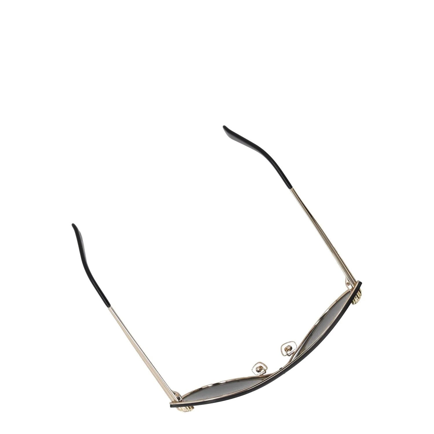 VERSACE Unisex Shield Sunglasses Gold Metal Frame Grey Reflective Lens OS RRP350 — View 7