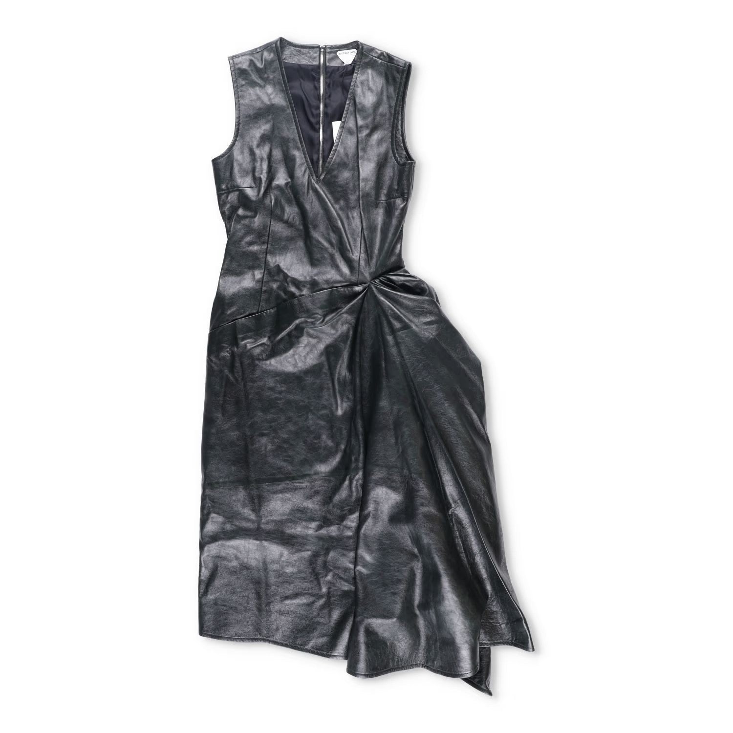 BOTTEGA VENETA Womens Dress Knee Length Sleeveless Side Drop Grey 40 RRP 5200 — View 2