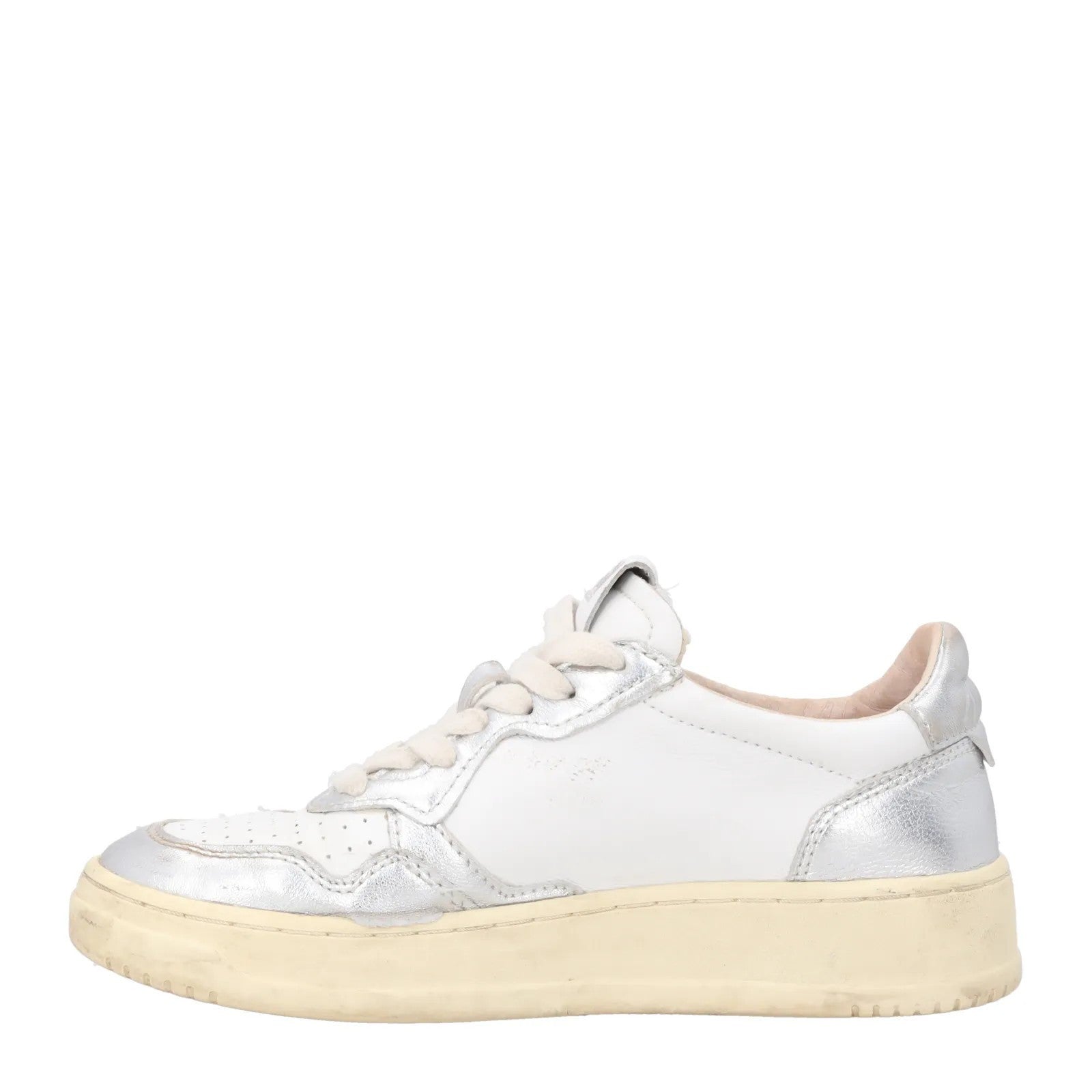 AUTRY Womens Medalist  Bicolour White Leather Low Top Sneaker EU 35 RRP 190 — View 4