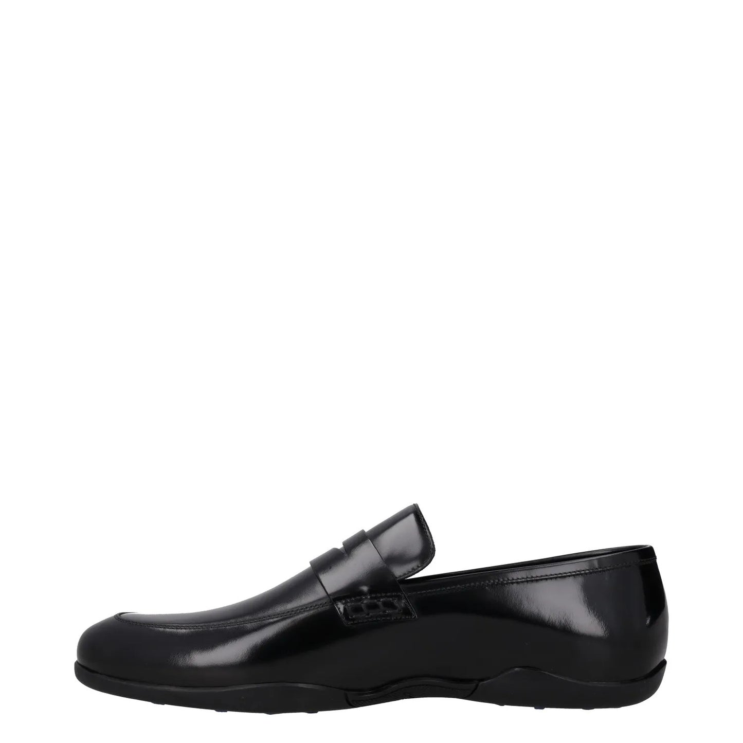 HARRYS Mens Dress Shoes Black Leather Slip On Almond Toe Loafers UK 12.5 RRP 250 — View 4