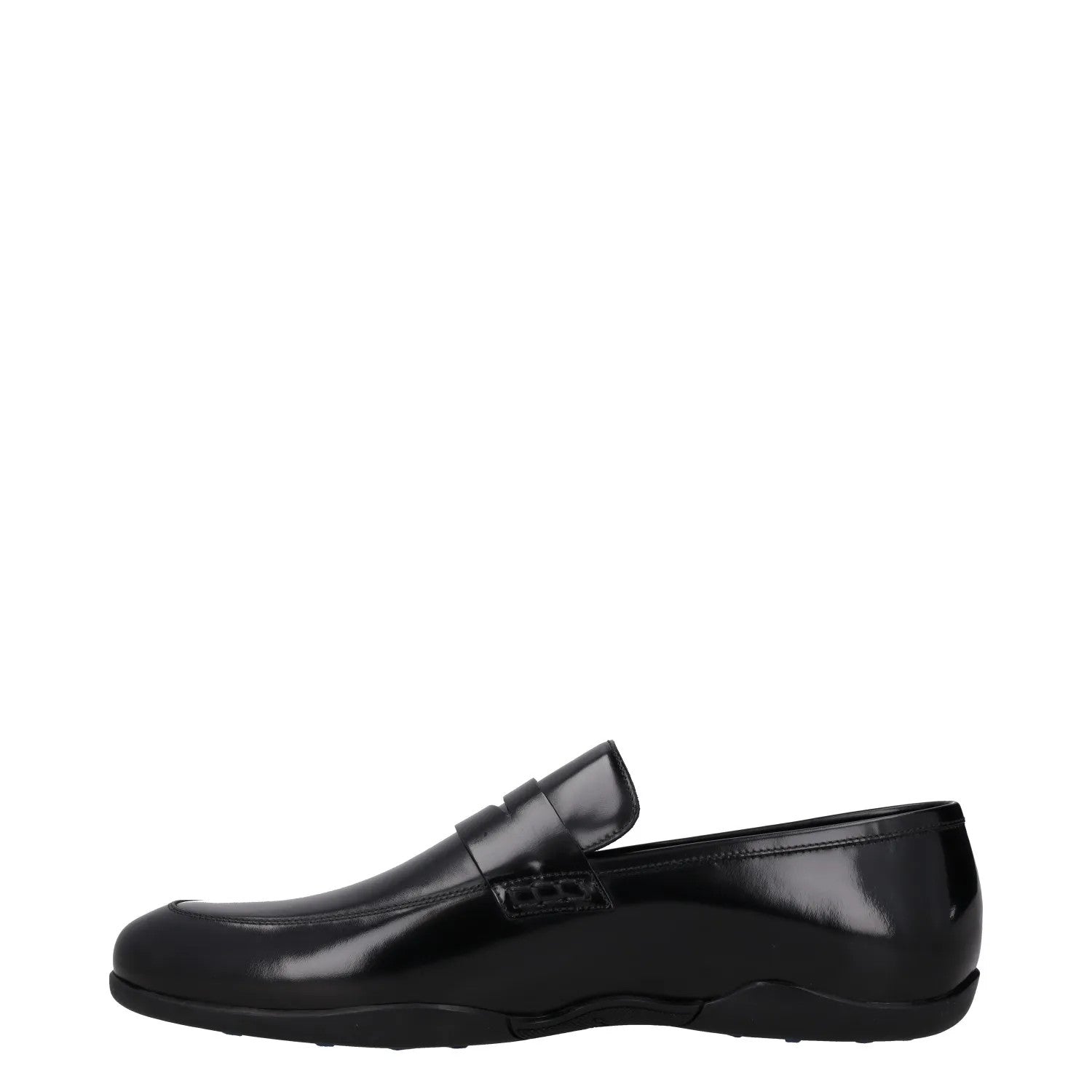 HARRYS Mens Dress Shoes Black Leather Slip On Almond Toe Loafers UK 12.5 RRP 250 — View 4