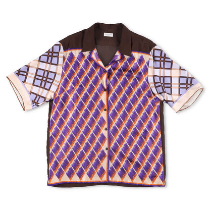 DRIES VAN NOTEN Mens Shirt Silk Button-Up Multicoloured Size 40 RRP 795