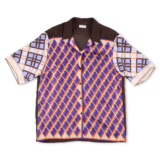 DRIES VAN NOTEN Mens Shirt Silk Button-Up Multicoloured Size 40 RRP 795