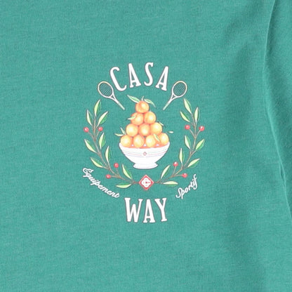 CASABLANCA Mens T-Shirt Geen Cotton Crew Neck Short Sleeve Logo XS RRP 250 — View 5