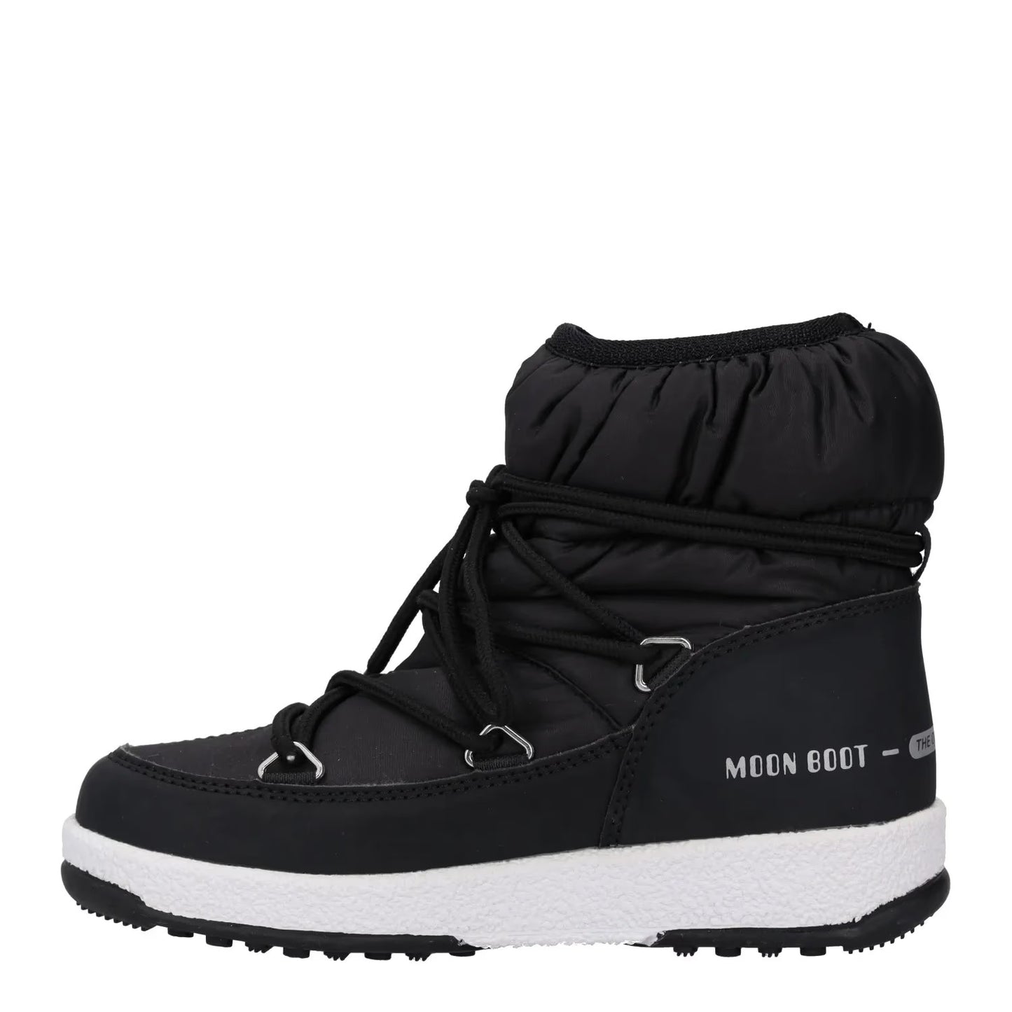 MOONBOOT Girls Snow Boots Black White Synthetic Lace Up UK 12.5 RRP 150 — View 4