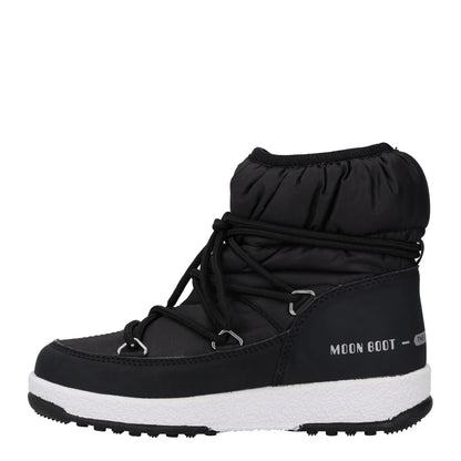 MOONBOOT Girls Snow Boots Black White Synthetic Lace Up UK 12.5 RRP 150 — View 4