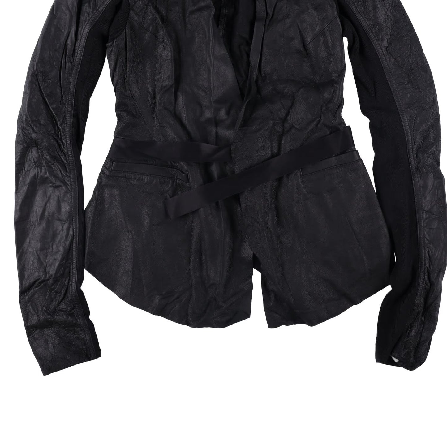 RICK OWENS Women Rick Jacket Blazer V-Neck Long Sleeve Black Size 38 RRP 1340 — View 7