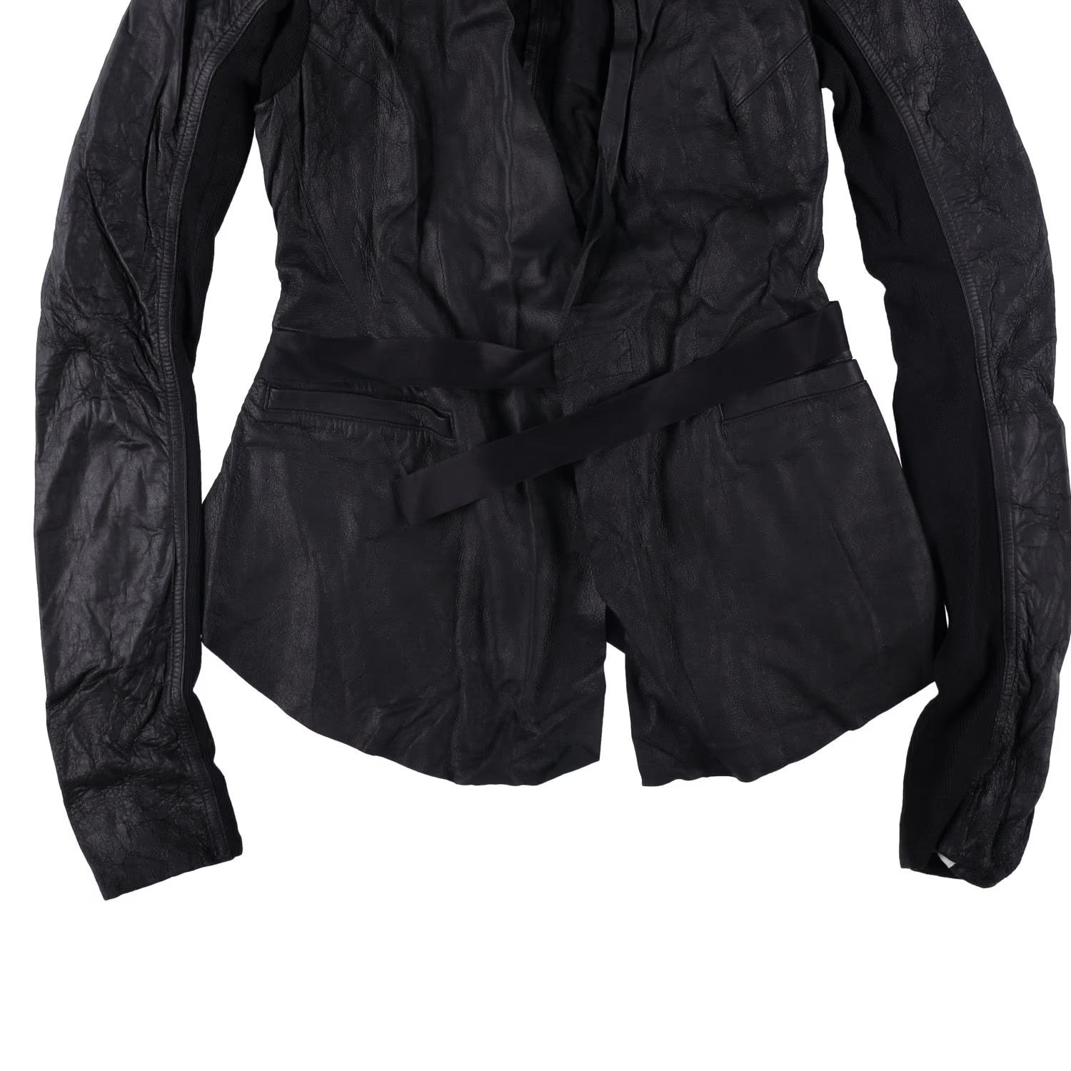 RICK OWENS Women Rick Jacket Blazer V-Neck Long Sleeve Black Size 38 RRP 1340 — View 7