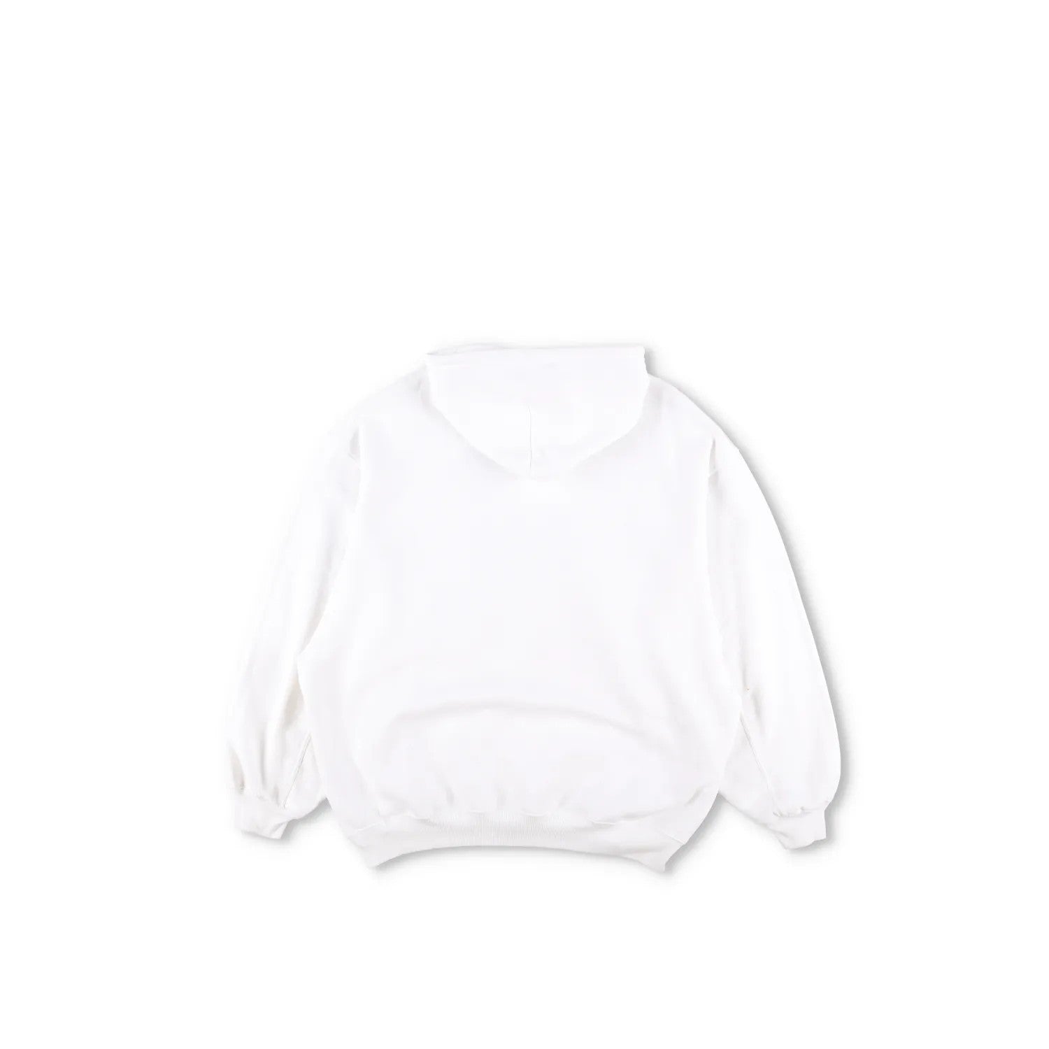 BALENCIAGA Mens White Hoodie Cotton Blend Logo Graphic Print Size S RRP 590 — View 9
