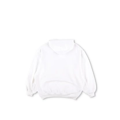 BALENCIAGA Mens White Hoodie Cotton Blend Logo Graphic Print Size S RRP 590 — View 9