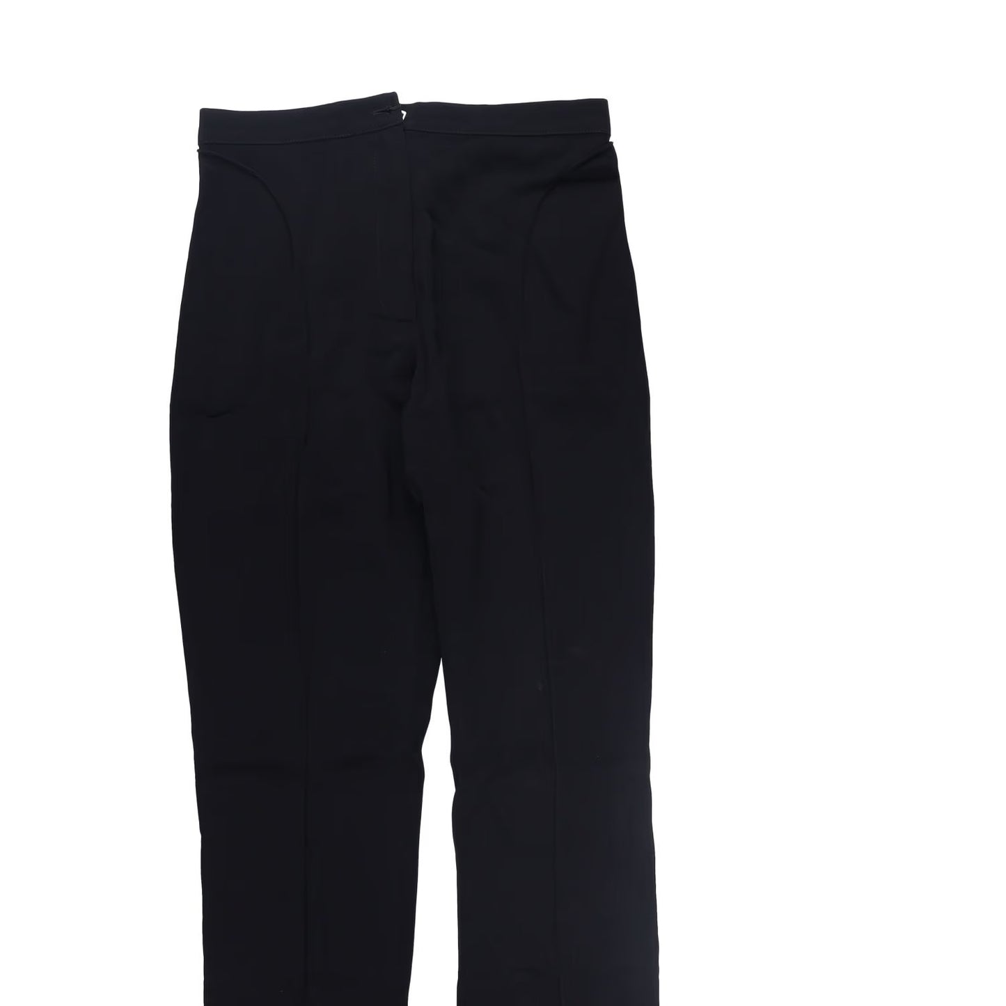 MUGLER Womens Trousers Flared Leg with Front Slits Black Size 36 RRP 770 — View 5