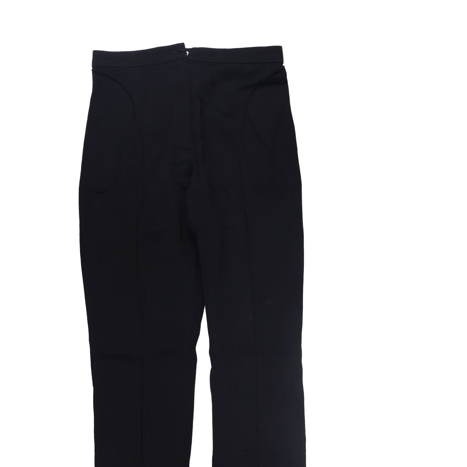 MUGLER Womens Trousers Flared Leg with Front Slits Black Size 36 RRP 770 — View 5