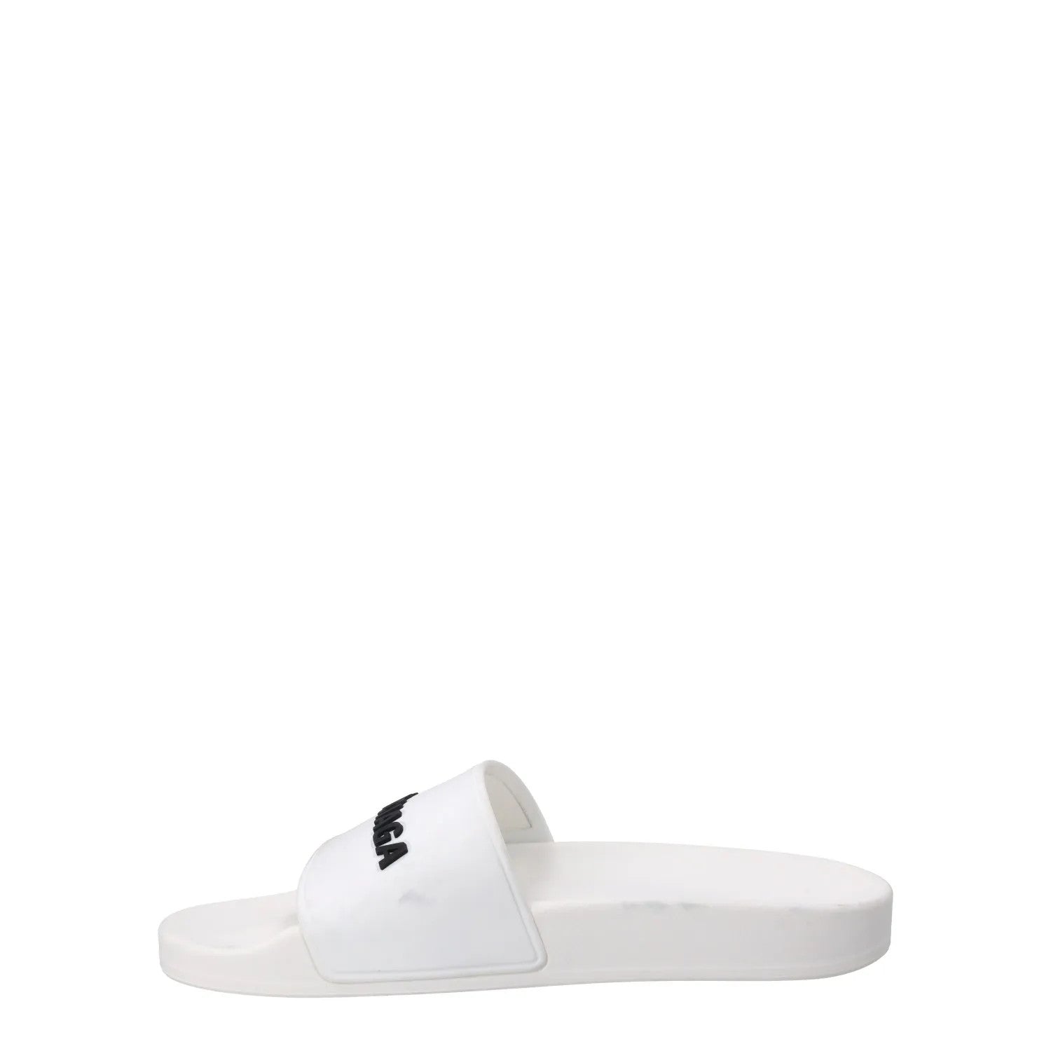 BALENCIAGA Women Piscini Pool Slide Rubber Flat Heel Sandal White UK 4 RRP 310 — View 4