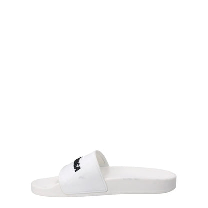 BALENCIAGA Women Piscini Pool Slide Rubber Flat Heel Sandal White UK 4 RRP 310 — View 4