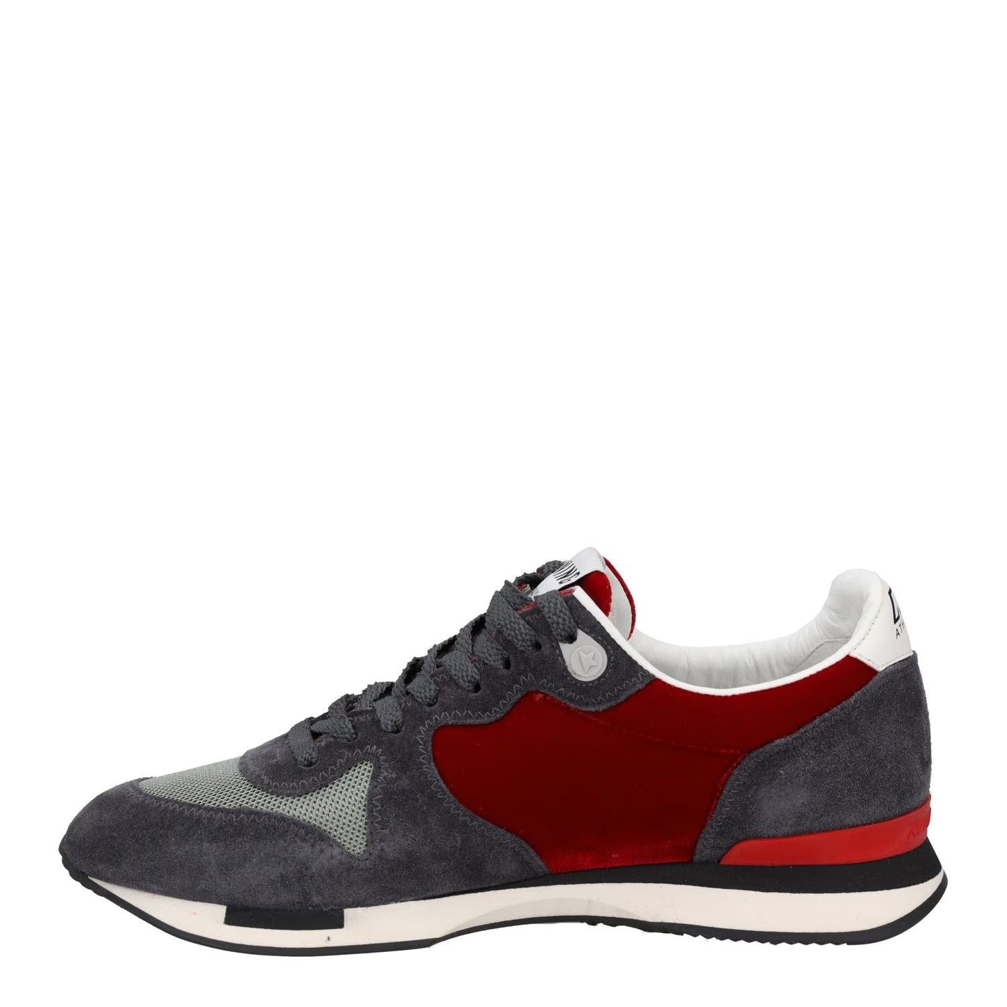 GOLDEN GOOSE Mens Trainers Red Grey White Suede Low Top Lace Up UK 6 RRP 485 — View 4