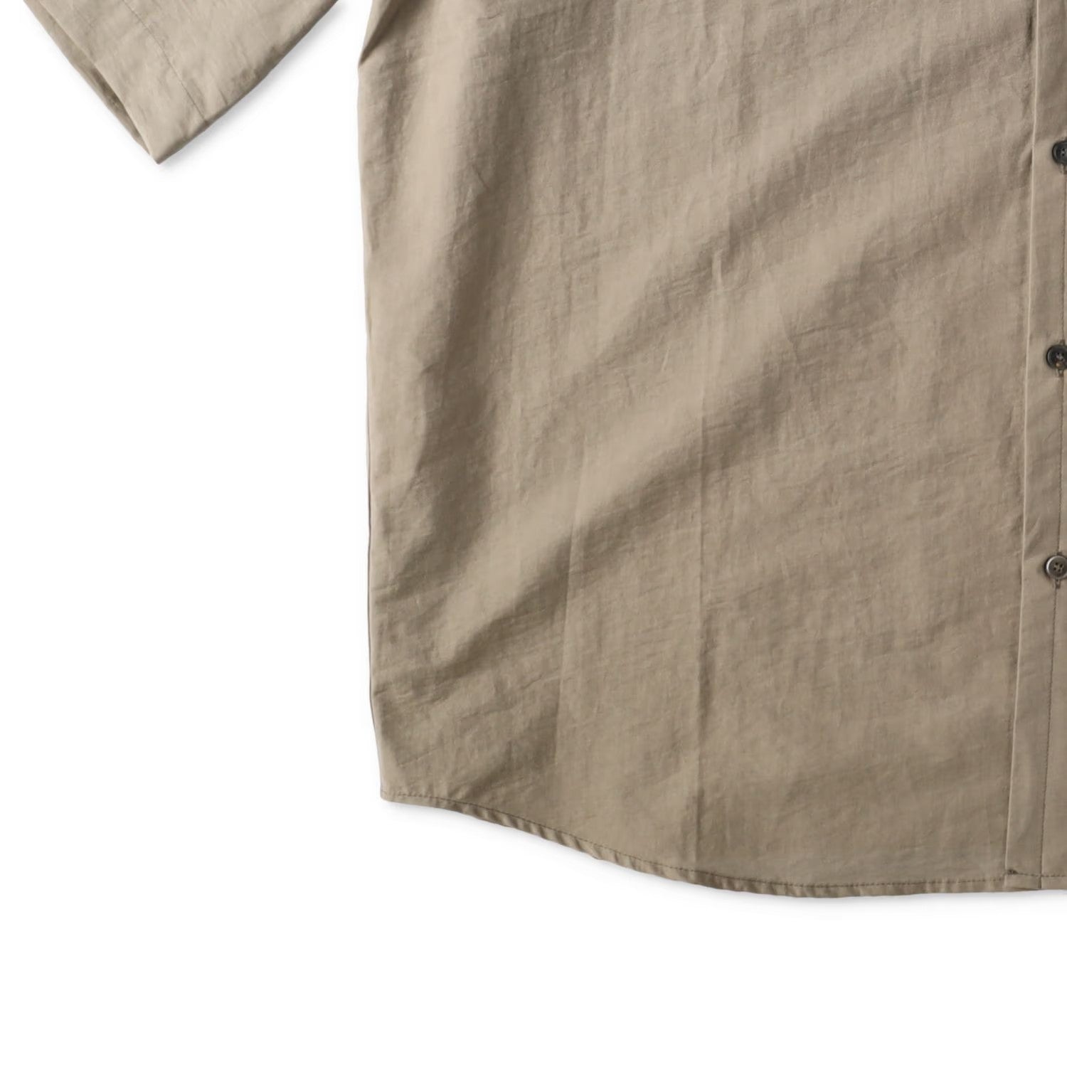 LEMAIRE Mens Double Pocket Short Sleeve Shirt Button-Up Collared Beige 50 RRP570 — View 5