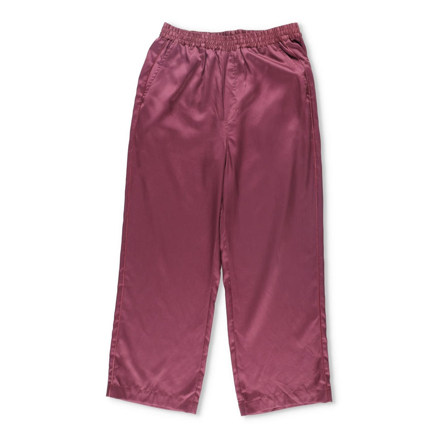 CDLP Mens Joggers Purple Lyocell Satin Straight Leg Slash Pocket Size 50 RRP 170